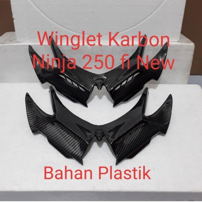 Ready Winglet Karbon Ninja 250 fi New 2018 Ninja 250fi Old Karbu Carbu Wingled Carbon kawasaki All N