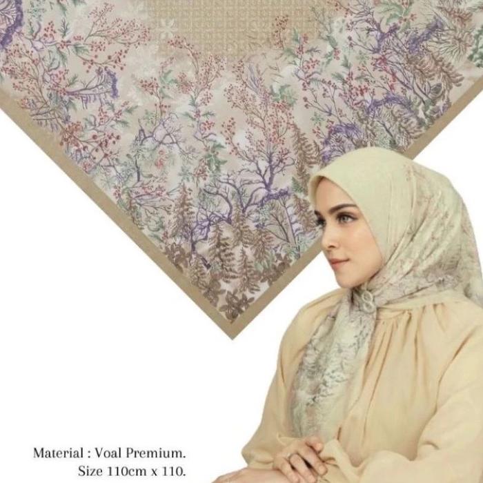 Katalog 5 Hijab Buttonscraves Segi Empat// Hijab Semi MIROR KW Segiempat Buttonscarves motif