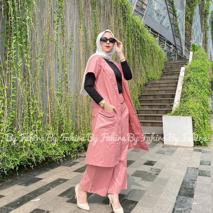 One Set Kulot / Stelan Kulot dan Outer By Fahira