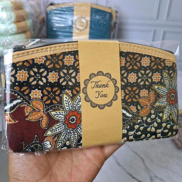 SOUVENIR DOMPET BATIK UKURAN 16cm SUDAH KEMAS PLASTIK SATU PER SATU DAN BONUS KARTU UCAPAN sovenir p