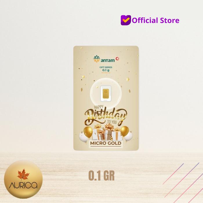 LOGAM MULIA MICRO GOLD ANTAM HARTADINATA BIRTHDAY GOLD