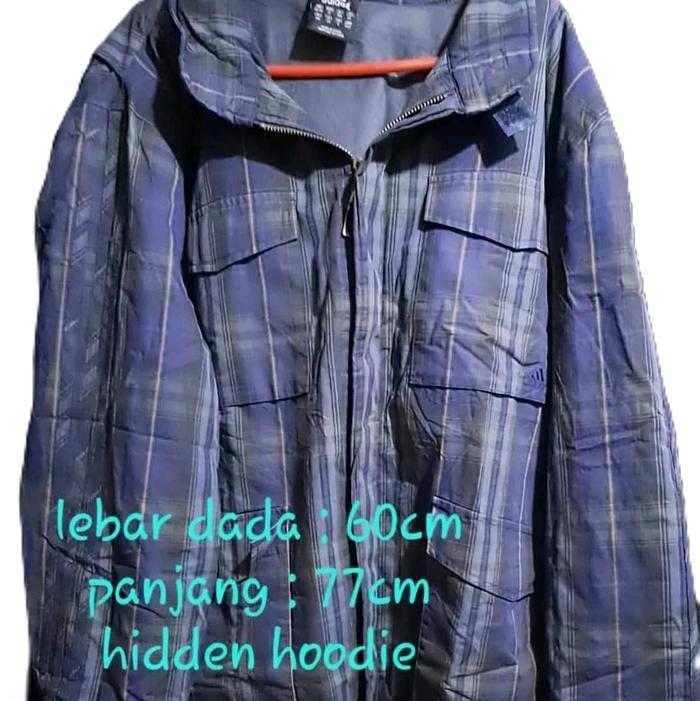 jaket thermal tartan Pria Tebal Keren tartan
