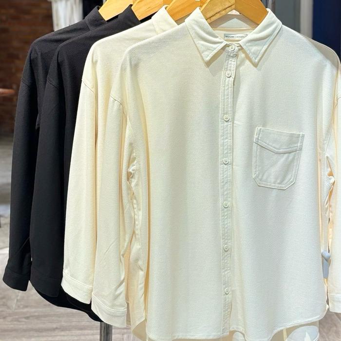 GREENLIGHT Women's new arrival Hp-N05032621CR Cotton polyester kemeja oversized wanita cewek warna c