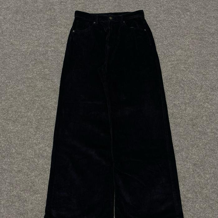 8second Baggy Navy Blue Corduroy Pants