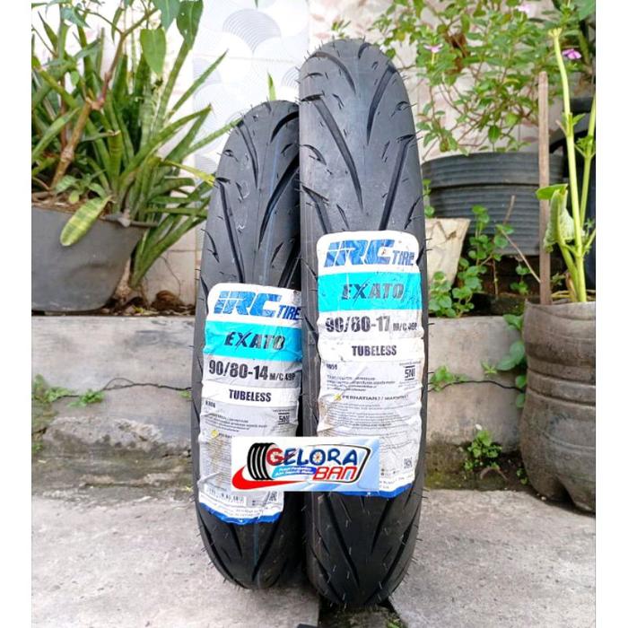 Ban Tubeless IRC Exato 90/80-14 , 90/80-17 ban donat ring 14 ban donat ring 17 ban matic 90/80-14 ba