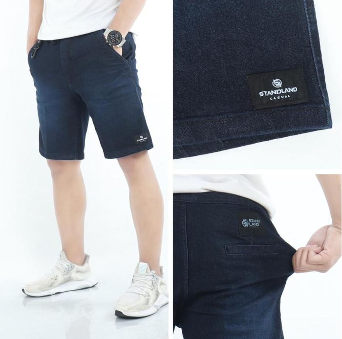 StandLand X Forwardsystem CELANA PENDEK JEANS CARGO SERIES.PENDEK POLOS JEANS