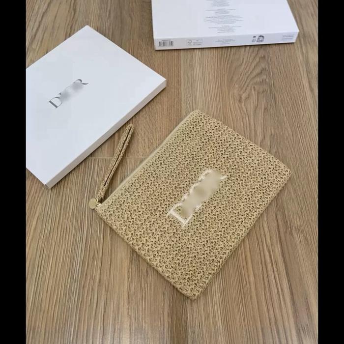 Pouch clucth rotan sintetis branded cd2025 handle