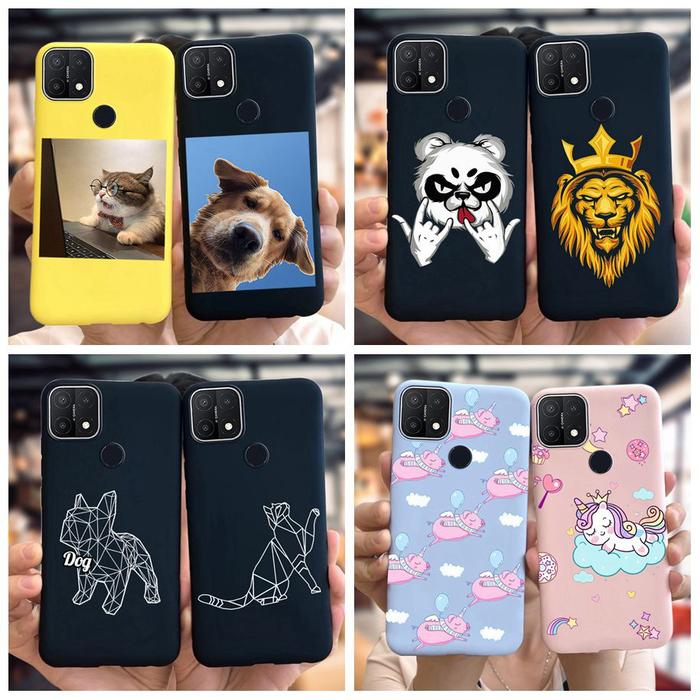 For OPPO A15 Case OPPO A55 5G Silicone TPU Phone Cases For OppoA15