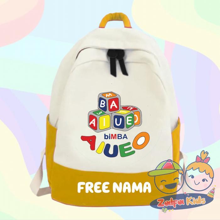 PROMO SPECIAL TAS SEKOLAH ANAK TAS RANSEL ANAK BIMBA AIUEO - GRATIS CETAK NAMA Fashion