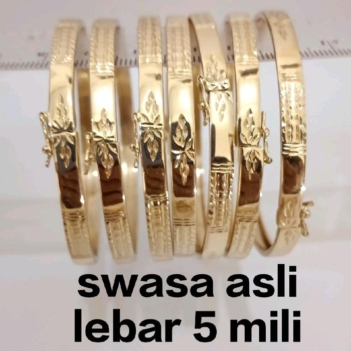 terlaris no 1 . Swasa Asli Original Awet dan Tahan Lama - Warna Cantik Kaya Emas - Fashion