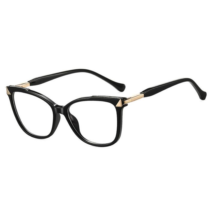 CCspace Vintage Square Reading Glasses Women Anti Blue Ray Myopia Eyewear Progressive Glasses Frame