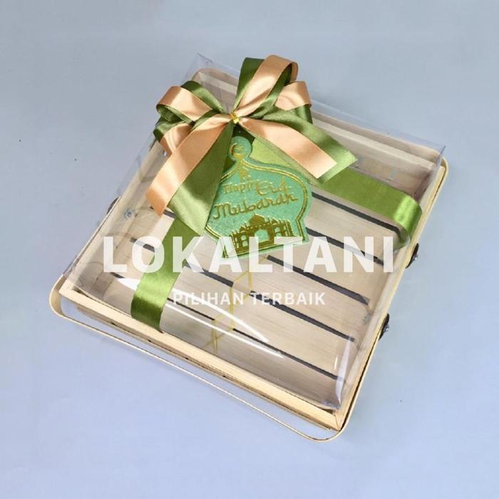 Keranjang Bambu Lebaran/Keranjang Hantaran/Keranjang Kue mika 25&30CM