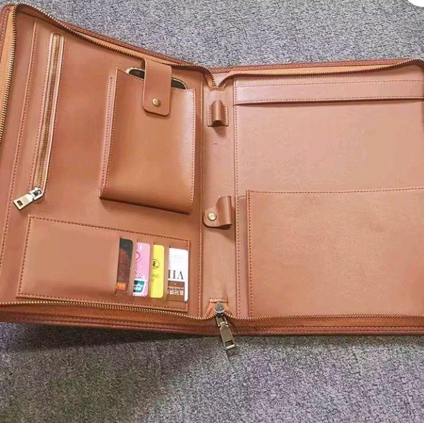 Map Sleting Penyimpanan Dokumen Bahan Kulit PU - Tas Dokumen Kulit PU dengan Sleting ukuran a4