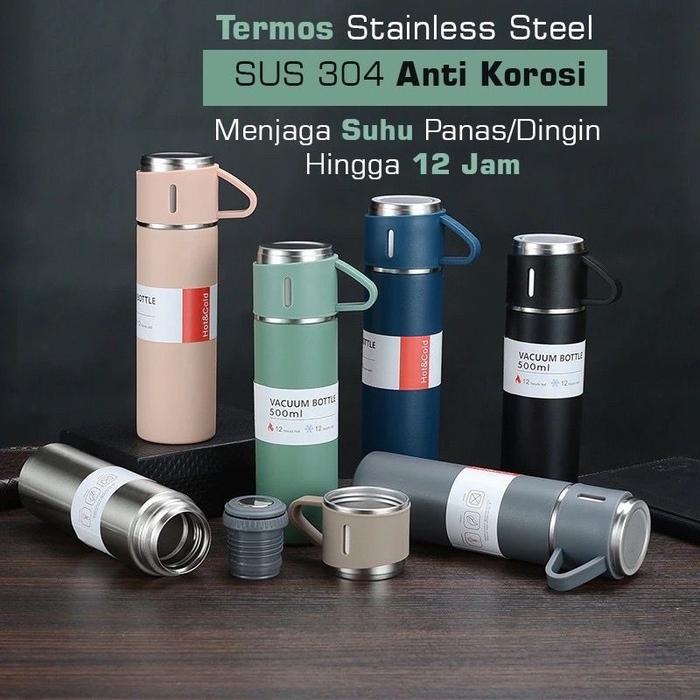 TERMOS SULTAN VACUM FLASK SET TUMBLER SULTAN GIFT PLUS CANGKIR PREMIUM 500 ML