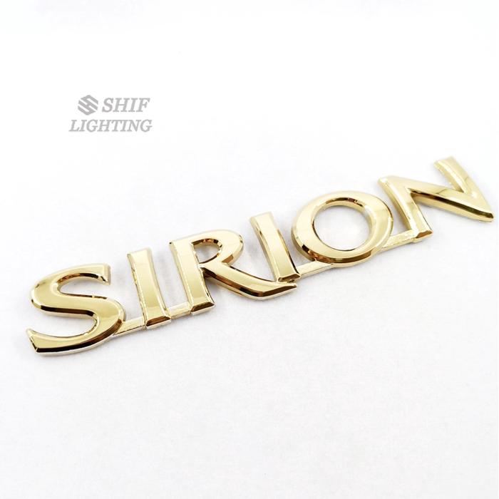 1pc Stiker Emblem Logo DAIHATSU Bahan ABS Warna Gold / Hitam / Chrome