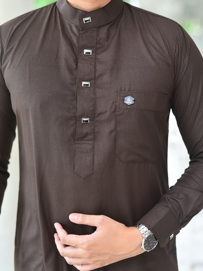 Jubah Gamis Mujahid Style Pria Dewasa Sentuhan Elegan dan Modern Arabic Vibes Bahan Nyaman Lembut Al