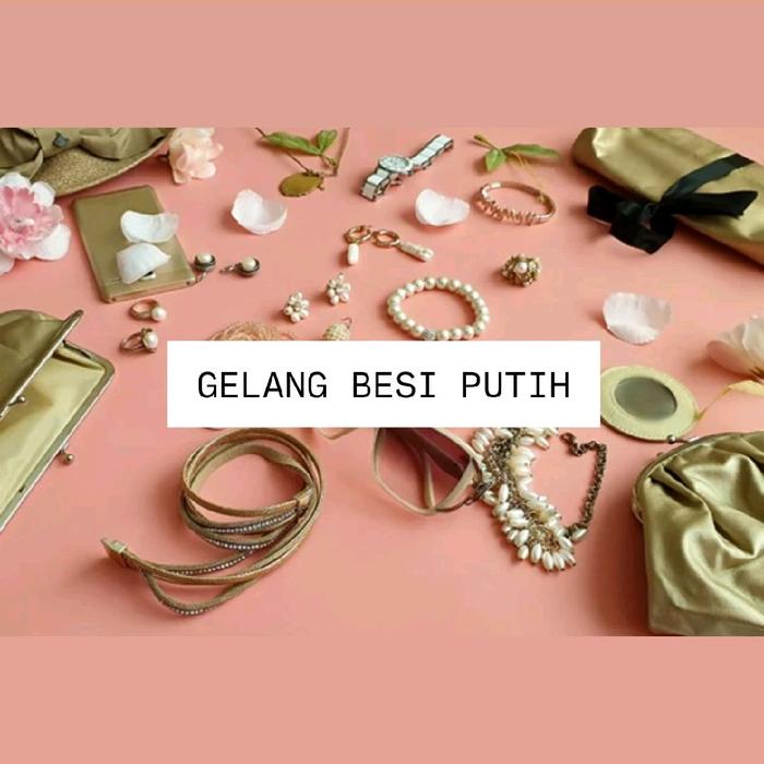 Oleh Oleh Khas Maluku - BESI PUTIH AMAN PAKAI HARIAN Perhiasan Rantai & Gelang Gantungan Unik dari M