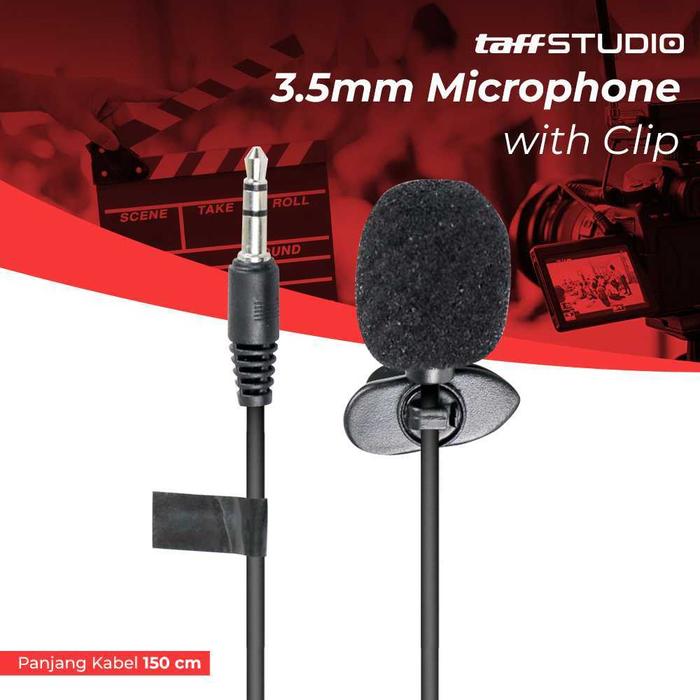 TaffStudio Microphone HP Microphone Clip On Microphone Clip Clip On Microphone Mic Clip On Clip On H