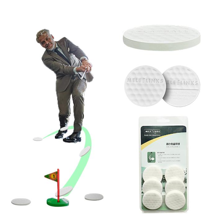 Bola Golf Datar Menempatkan Bola Golf Latihan Bola Golf