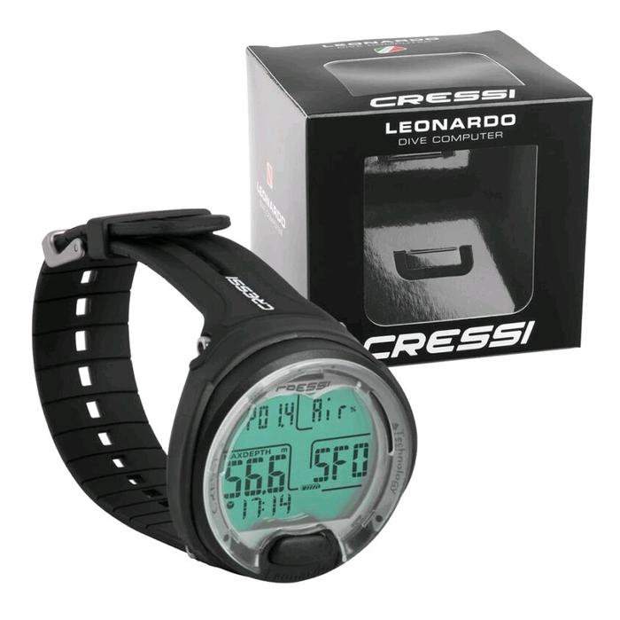 Dive Computer Cressi Leonardo Black Diving Jam Watch Pria