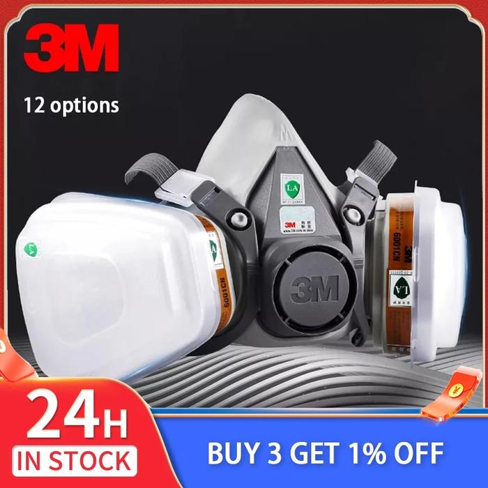 3M 6200 Mask Gas-Proof Half Face Mask Series Combination Matched