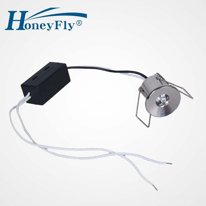 HoneyFly 3Pcs 1W 220V Mini Lampu Kabinet Lampu Led Lampu Downlight