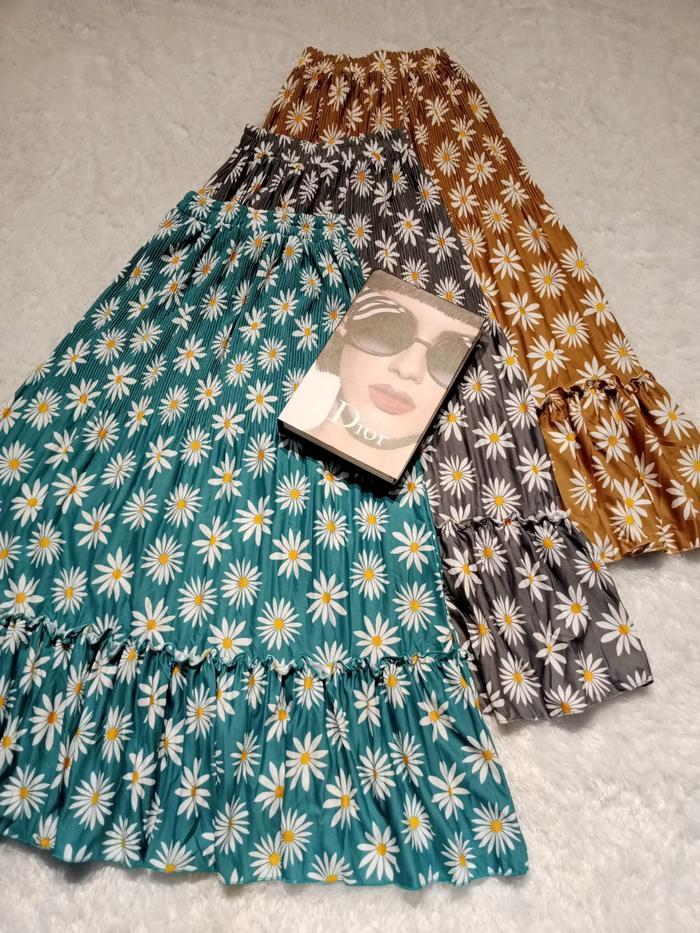 ROK SUSUN MOTIF AVI / ROK SUSUN PLISET MOTIF AVI