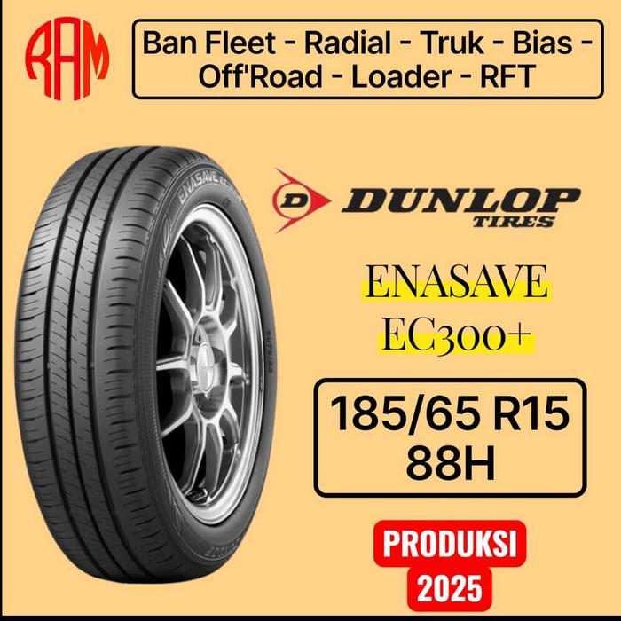 DUNLOP Ban Mobil ENASAVE EC300+ 185/65 R15 88H untuk ERTIGA/LIVINA Tahun 2025