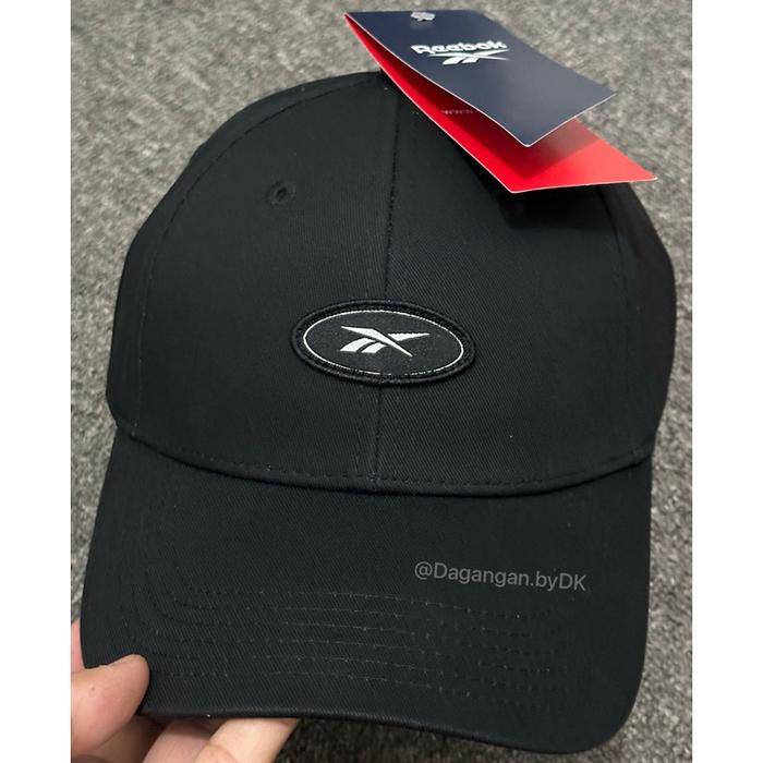 Topi Reebok Running 3D Logo Original Barang Resmi 100% Hitam