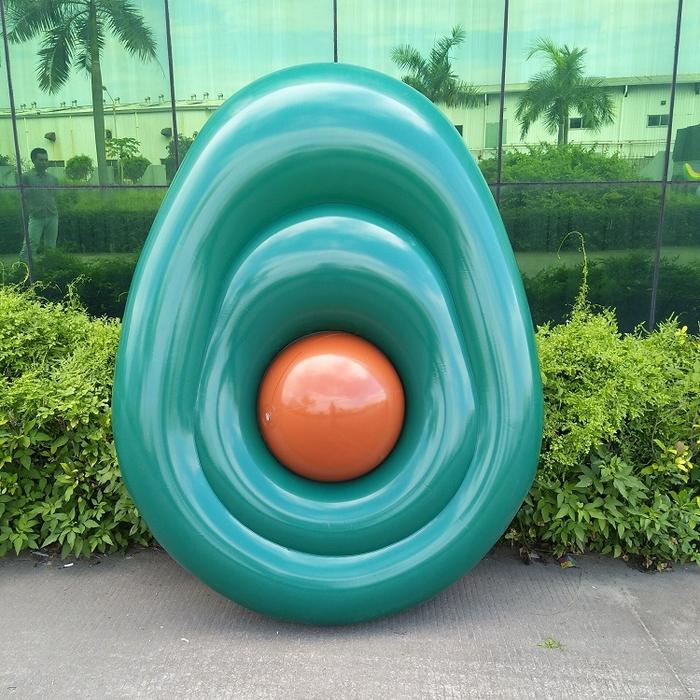 Inflatable Alpukat Mengambang Air Tempat Tidur Raksasa Berenang