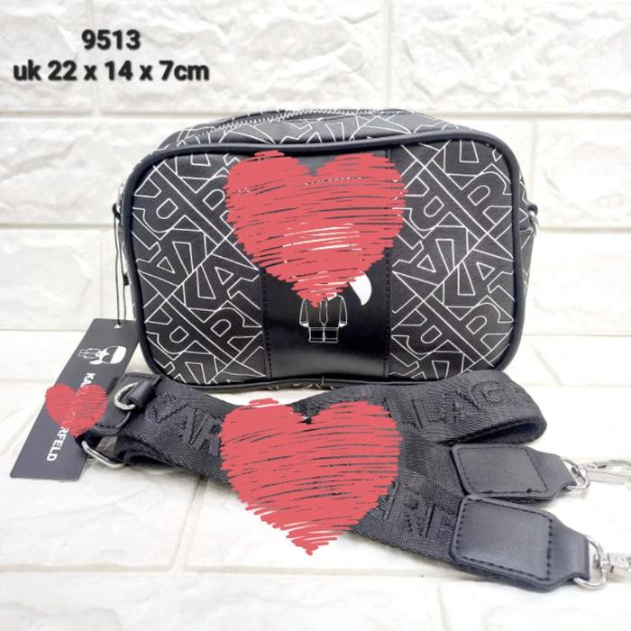 Tas Unisex Monogram Camera Bag Sling Bag - KL