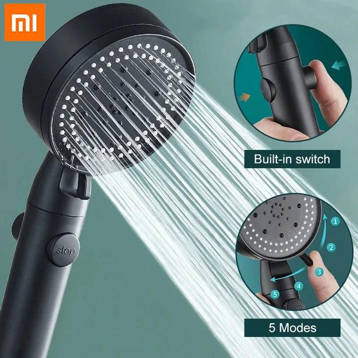 Xiaomi 5 Modes Water Saving Shower Head Adjustable High Pressure