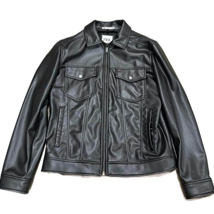 ZARA Leather Jacket (Second, Mulus Banget, Baru beberapa kali dipakai)