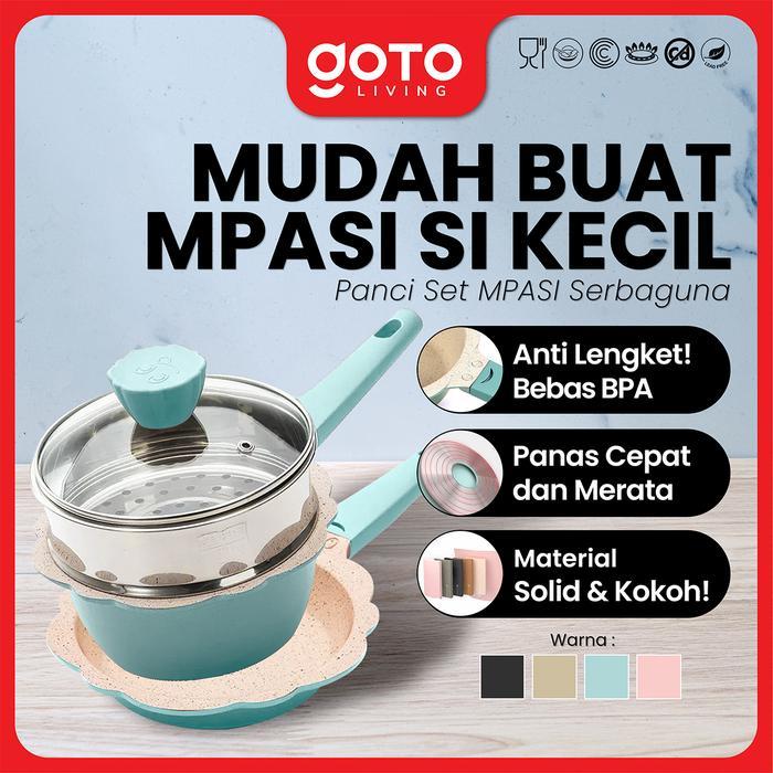 TERPERCAYA Goto [COD] Mavy Panci Set Mpasi Pan Bayi Peralatan Cookware Wajan Baby