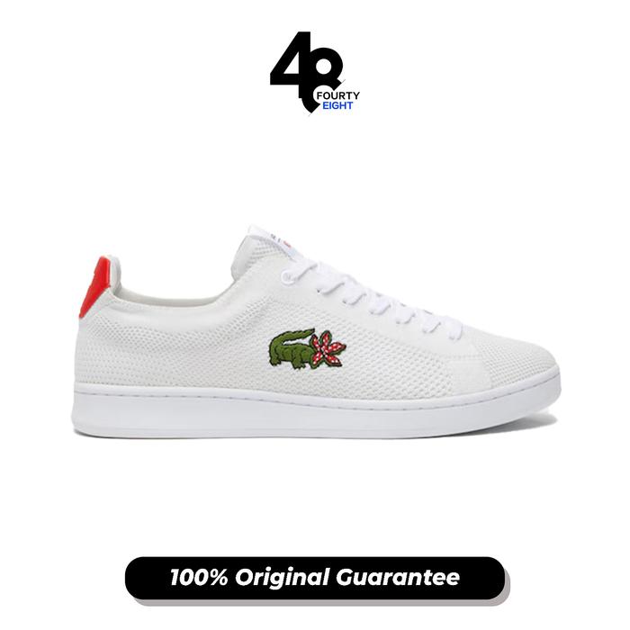 Sepatu Sneakers Pria Lacoste Carnaby Piquee Shoes in White (745SMA0133286) Original