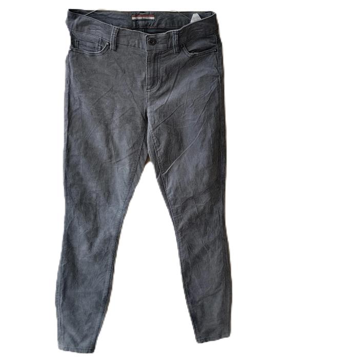Celana Chino Tommy Hilfiger Original Pria Panjang Stretch Hitam Katun Fit Cowok Kerja Slim Nyaman