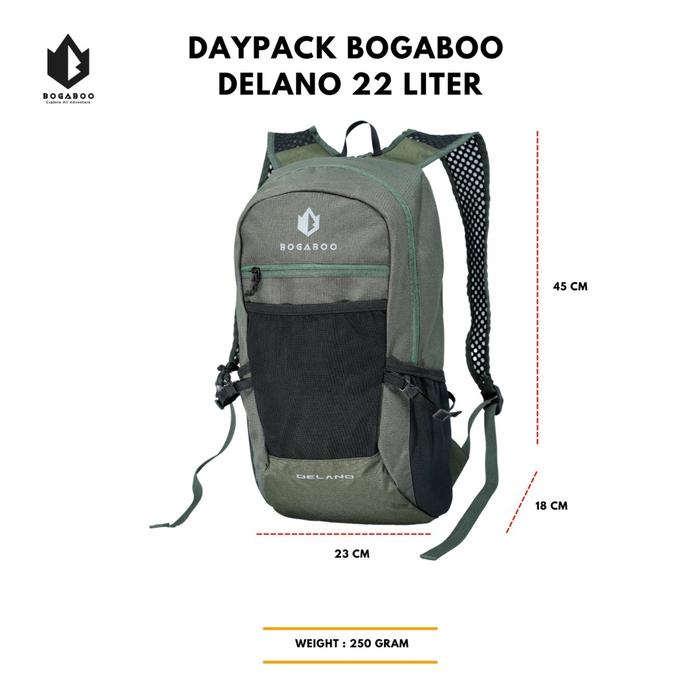 Tas bogaboo delano 22 L - tas sekolah - tas summit - summit -tas ultralight - tas gunung