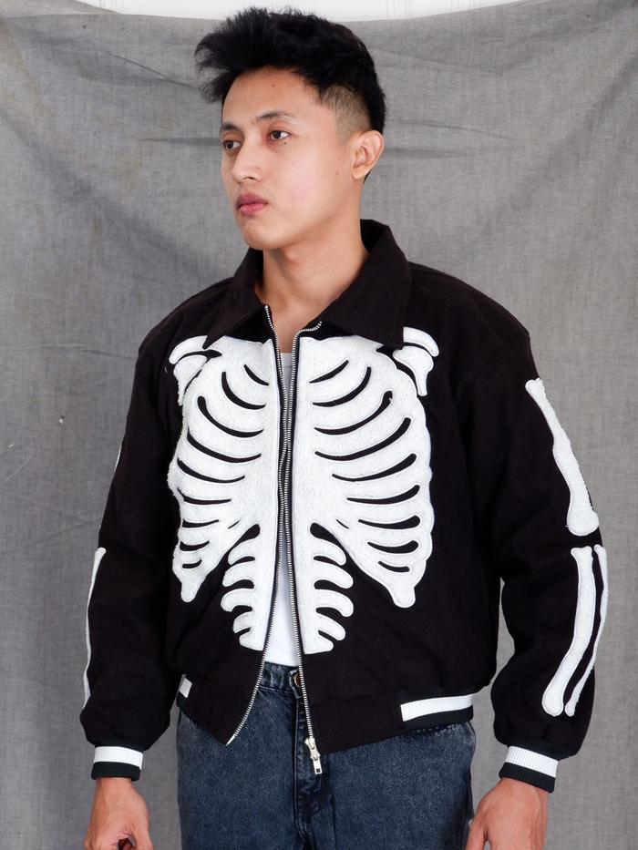 BOXY STUDIOS VARSITY JACKET "BONE" LIMITED EDITION