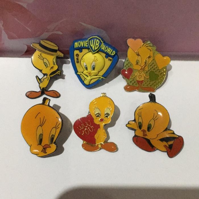 Aneka Macam Figure Pin Tweety Kolpri Vintage