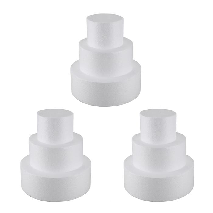 9Pcs Round Cake Dummy 4 Inch / 6 Inch/ 8 Inch (Cake Dummy Set 4 Inch