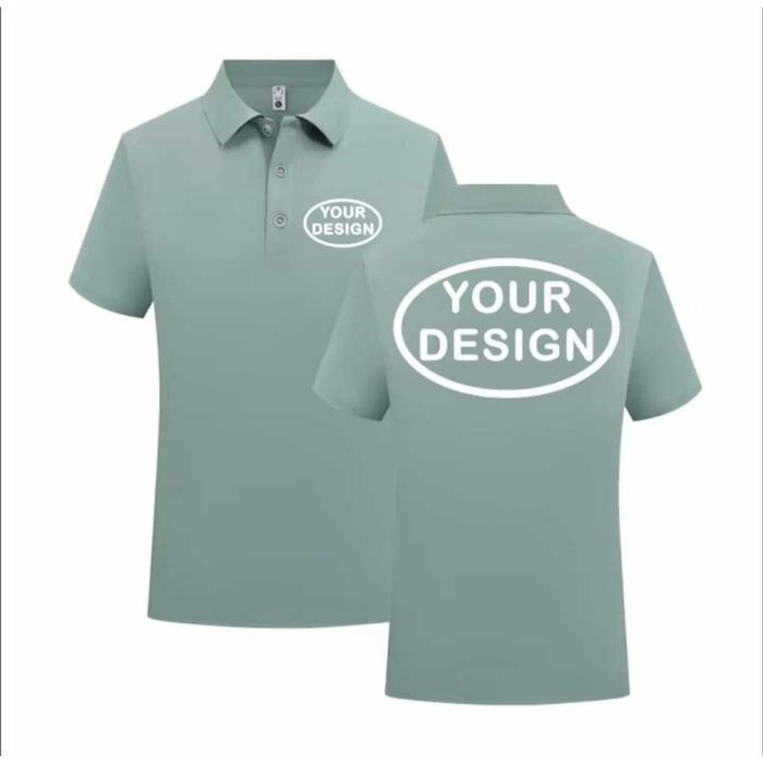Kaos kerah polo pria dryfit polos custom sablon bordir seragam  seamles tanpa jahitan ice silk ukira