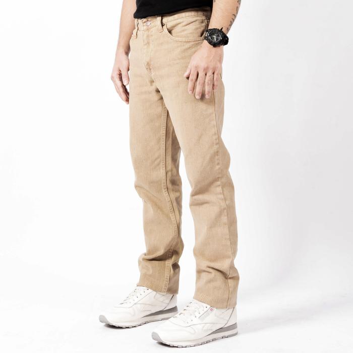 CELANA KANVAS PANJANG PRIA REGULERT BASIC IMPORT NON STRET  WASHING KATUN DENIM ORIGINAL Katun Kain 