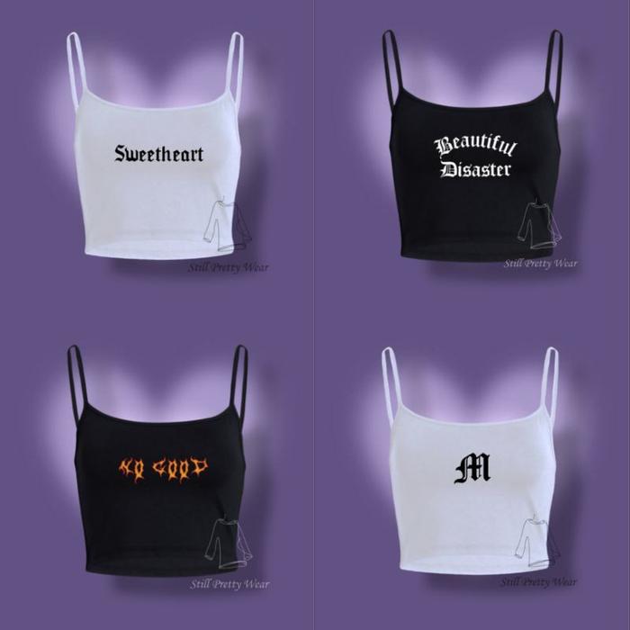 Velovales - Basic Tank Top Crop Top Tank Top Crop