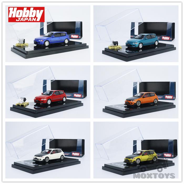 Hobby Japan 1:64 Honda CIVIC EG6 SiR II with Engine / JDM /MESH WHEEL
