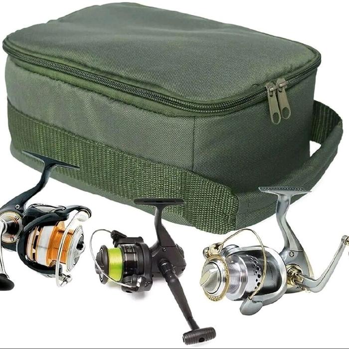 Tas Penyimpanan Reel Pancing untuk 3 reel / Fishing Reel Bag / Tas Untuk Reel Pancing