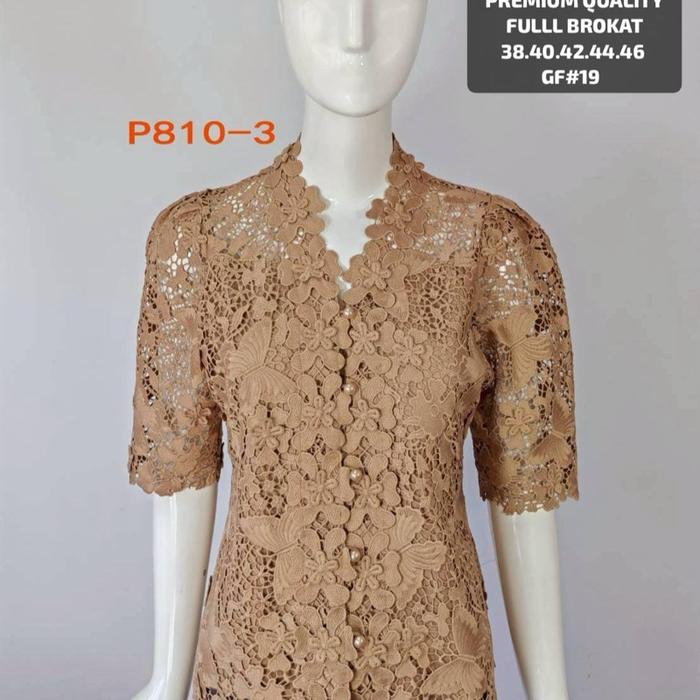 Baju brokat pink butik blus full brokat import terbaru