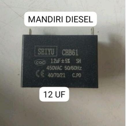 Capacitor / kapasitor 12 UF untuk mesin genset