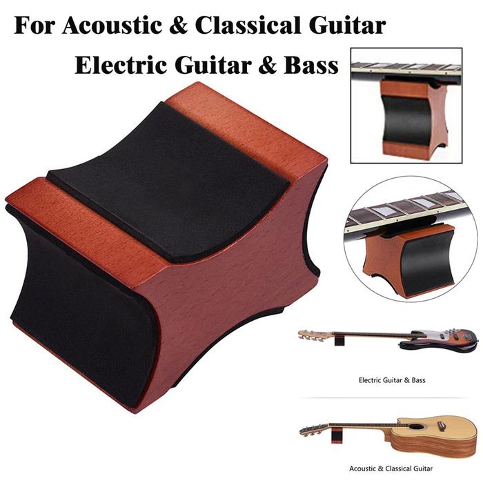 Terlaris, Mahogany Guitar Neck Rest Pillow Anti-slip Bass Luthier