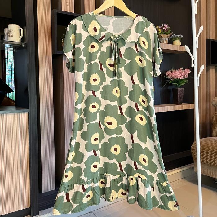 Daster KERAH / Daster KERAH Resleting / Daster Kerah Motif / Daster Rayon Motif / Daster kekinian /