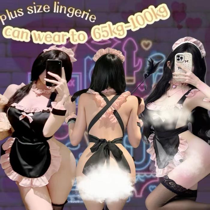 TERKINI LINGERIEING WANITA HOT JUMBO LINGERI JUMBO MAID JUMBO COSTUME COSPLAY BAJU COSPLAY WANITA SE